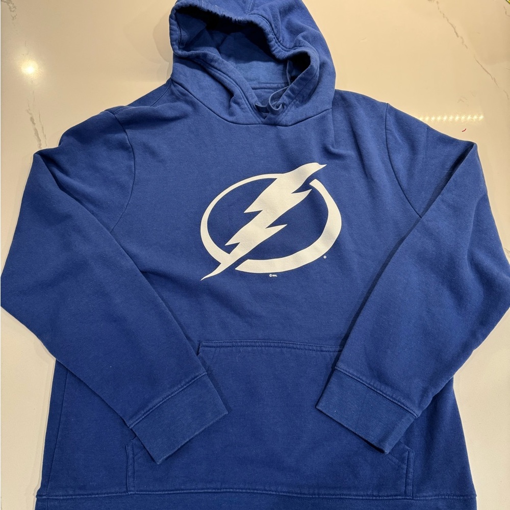Tampa bay Lightning NHL Blue and White Cardigan Sweater